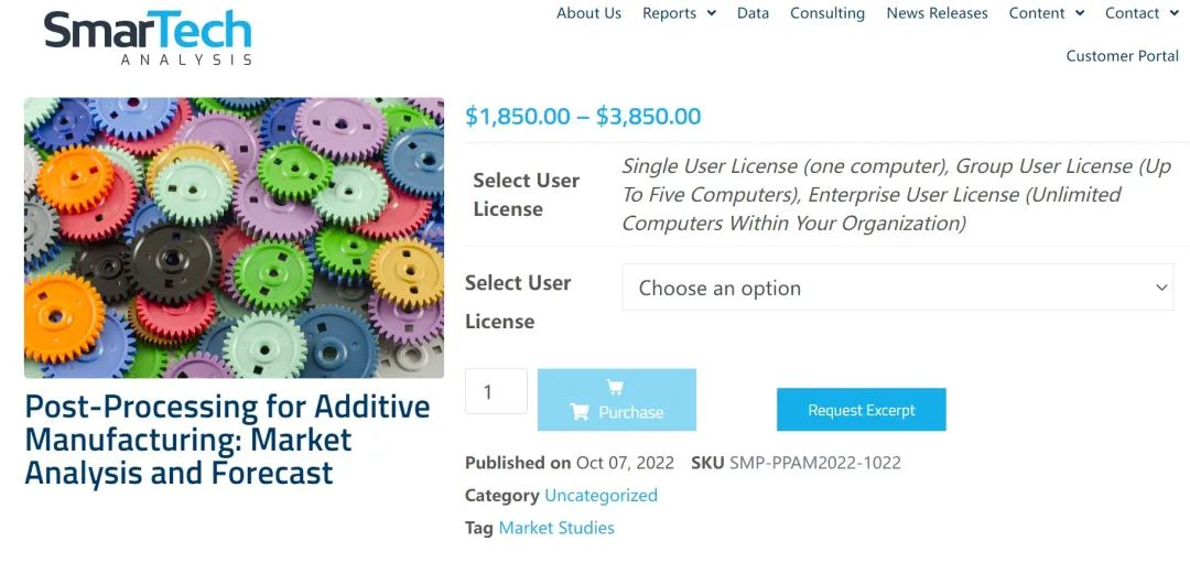 至2031年，3D打印后處理市場(chǎng)規(guī)模將達(dá)18億美元